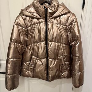 Vero Moda Shiny Bronze Puffer Jacket